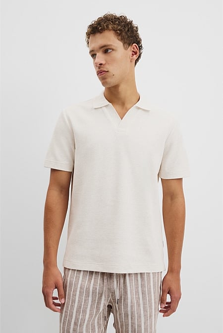 Australian Cotton Waffle Polo
