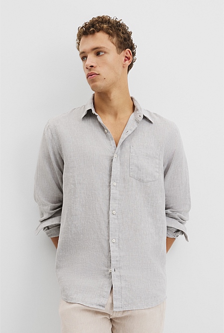 Regular Fit Organically Grown Linen Shirt