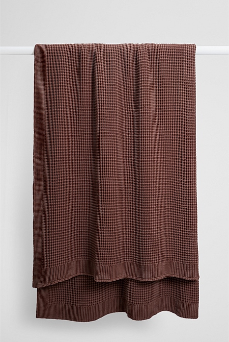 Monti Cotton Waffle Blanket