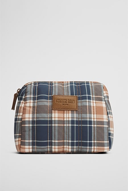 Check Wash Bag
