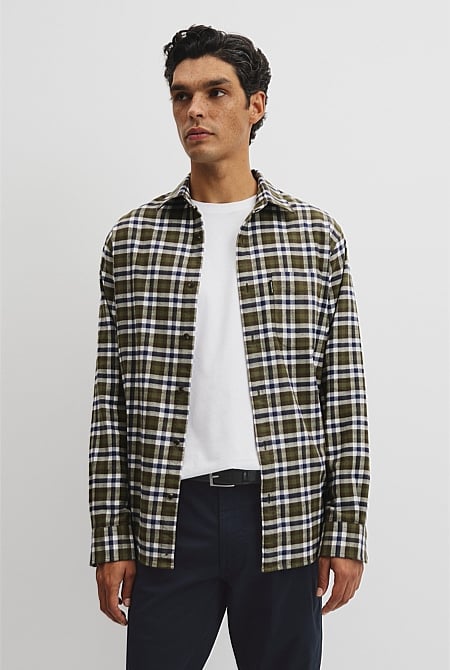 Regular Fit Flannel Check Shirt