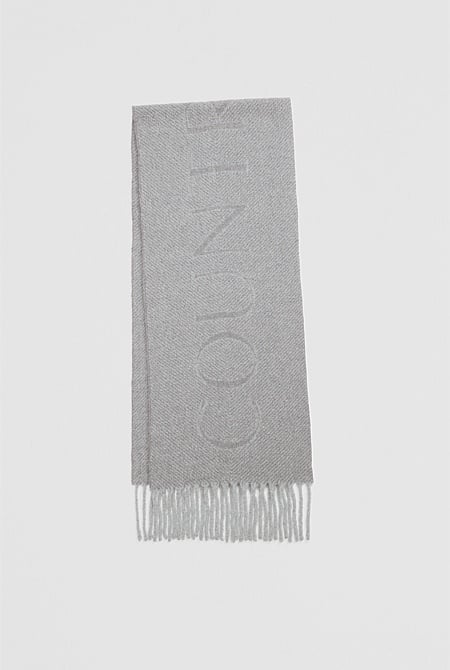 Alpaca Blend Herringbone Scarf