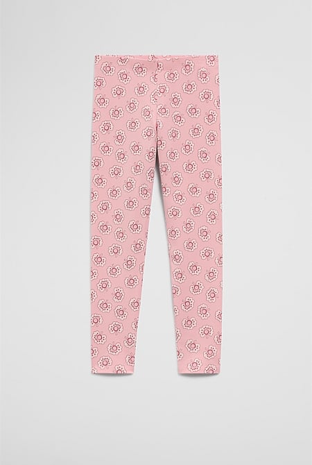 Organically Grown Cotton Blend Printed Legging