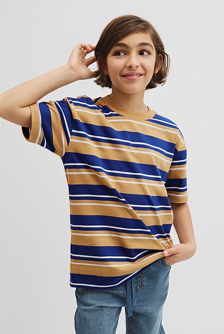Relaxed Stripe Short Sleeve T-Shirt