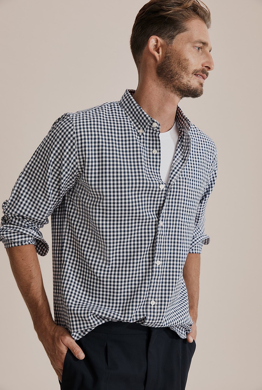 Regular Cotton Gingham Shirt