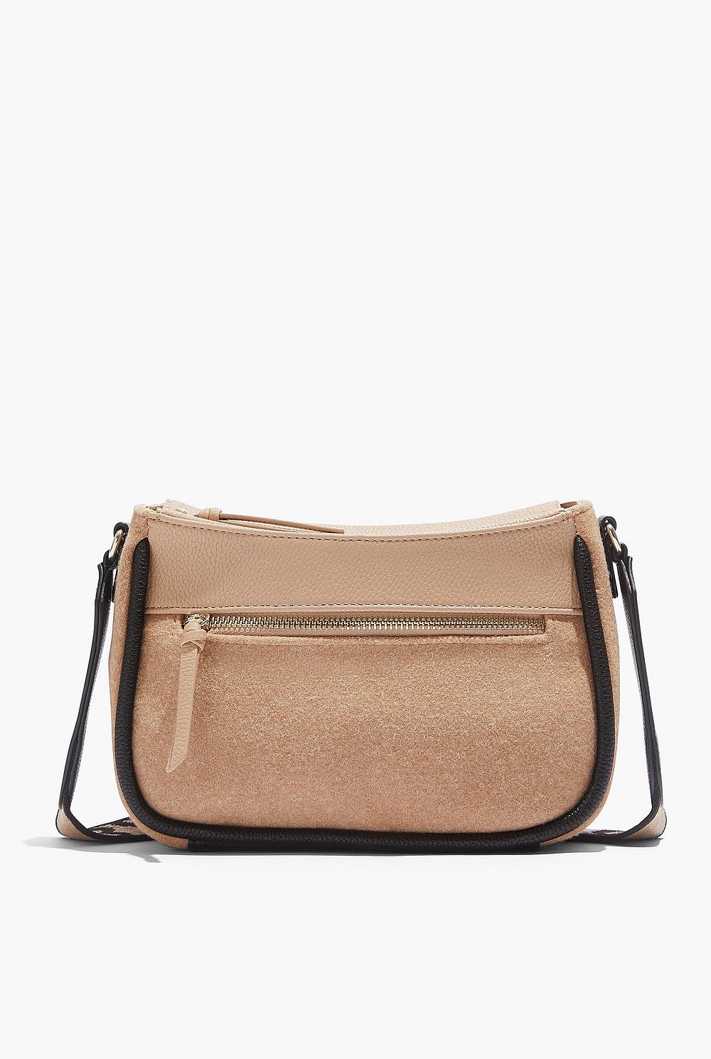 Piped Detail Crossbody Bag