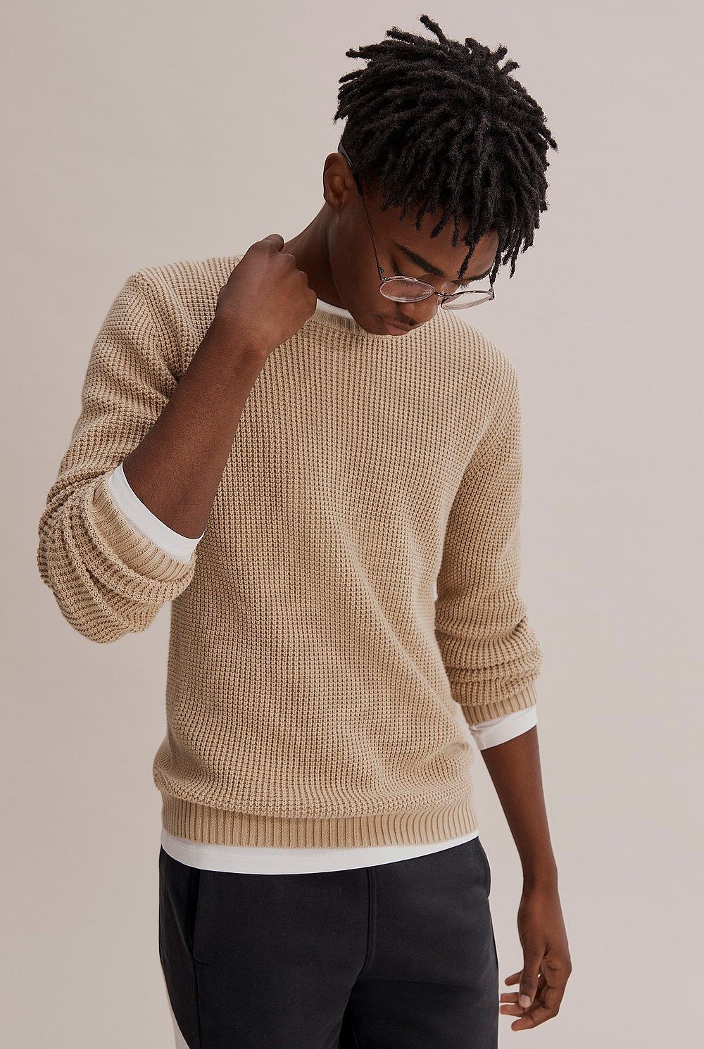 Teen Waffle Knit