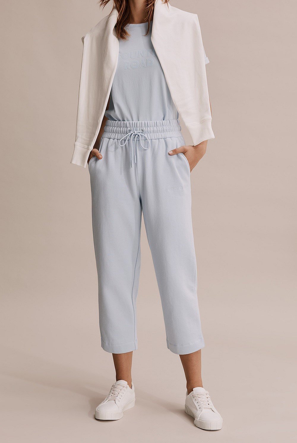 Australian Cotton Cropped Track Pant