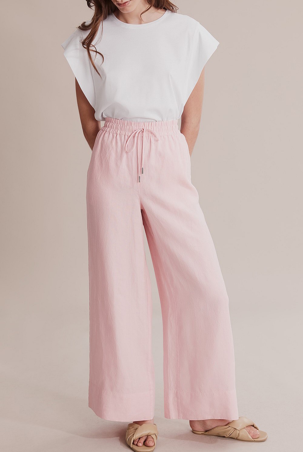 Organically Grown French Linen Palazzo Pant