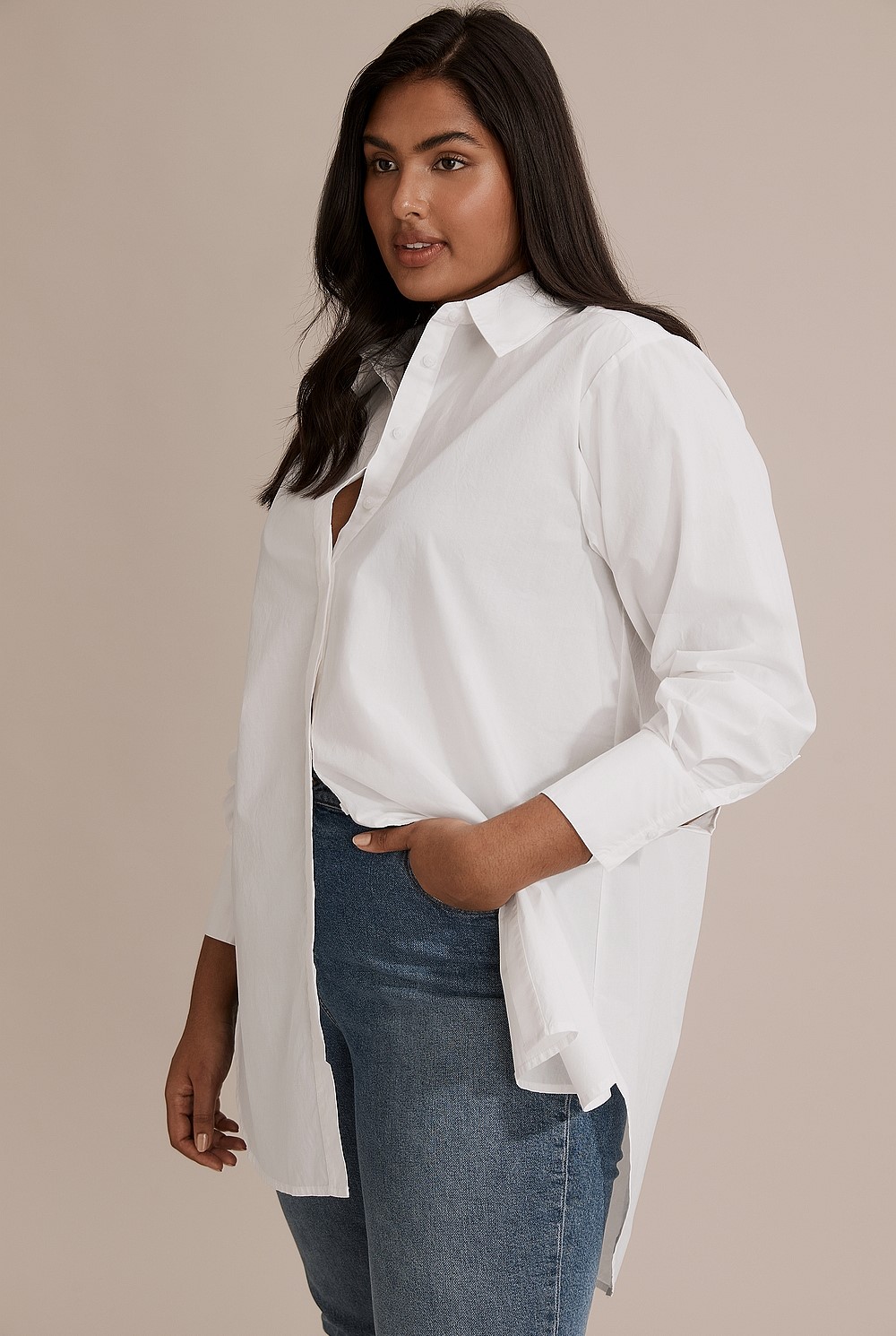 Poplin Longline Shirt