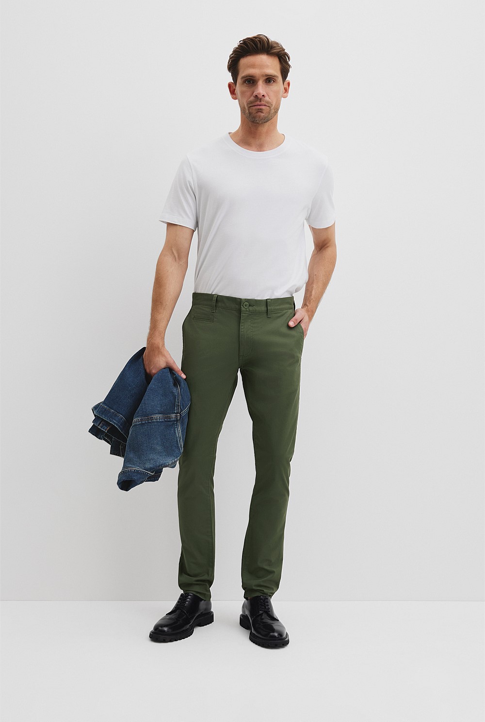 Australian Cotton Slim Fit Stretch Chino