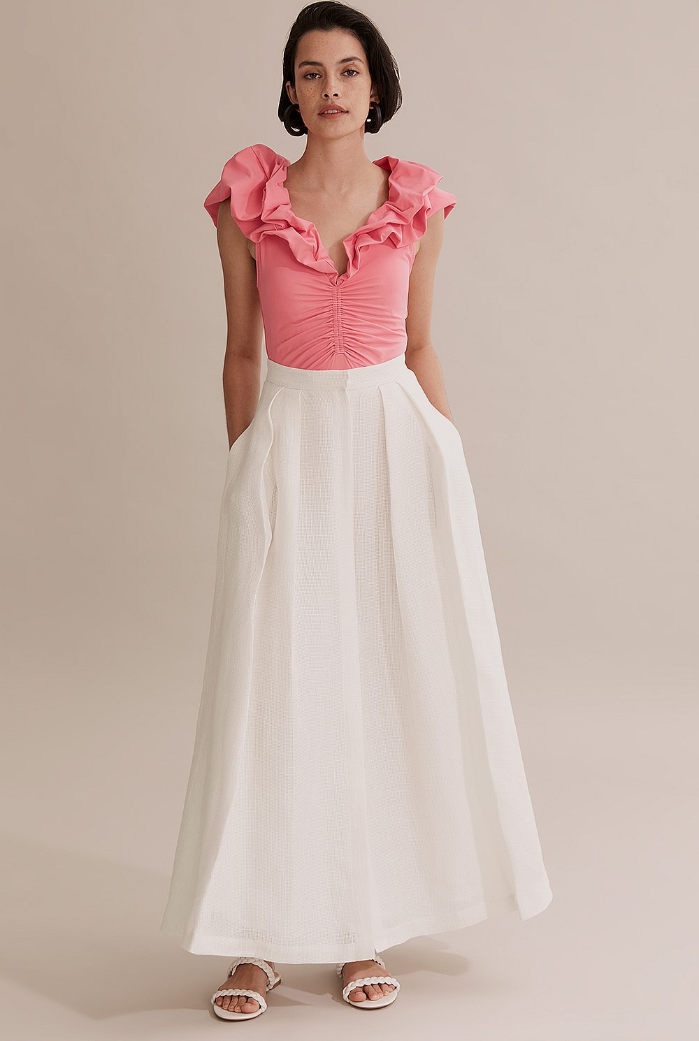 Column Maxi Skirt