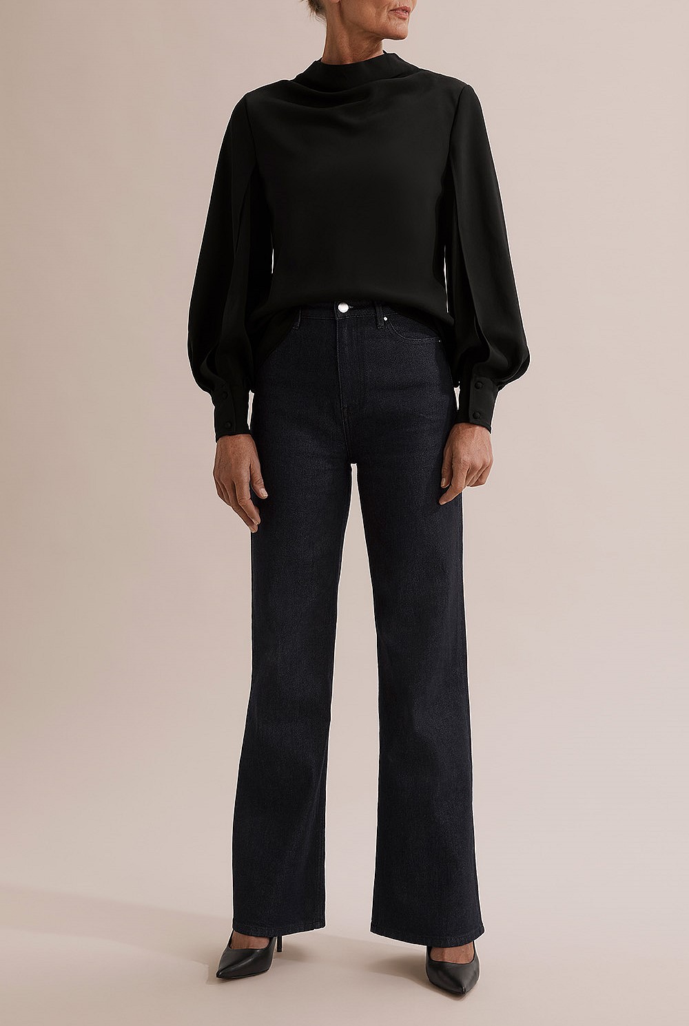 Cotton Super High Wide Jean
