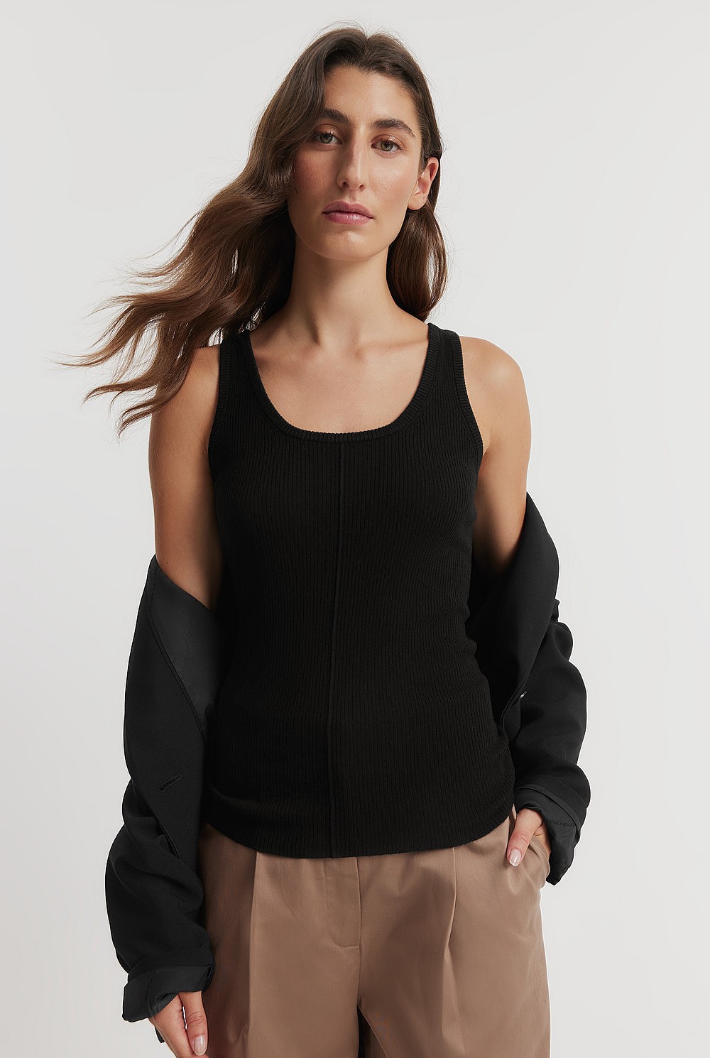 Merino Wool Silk Tank