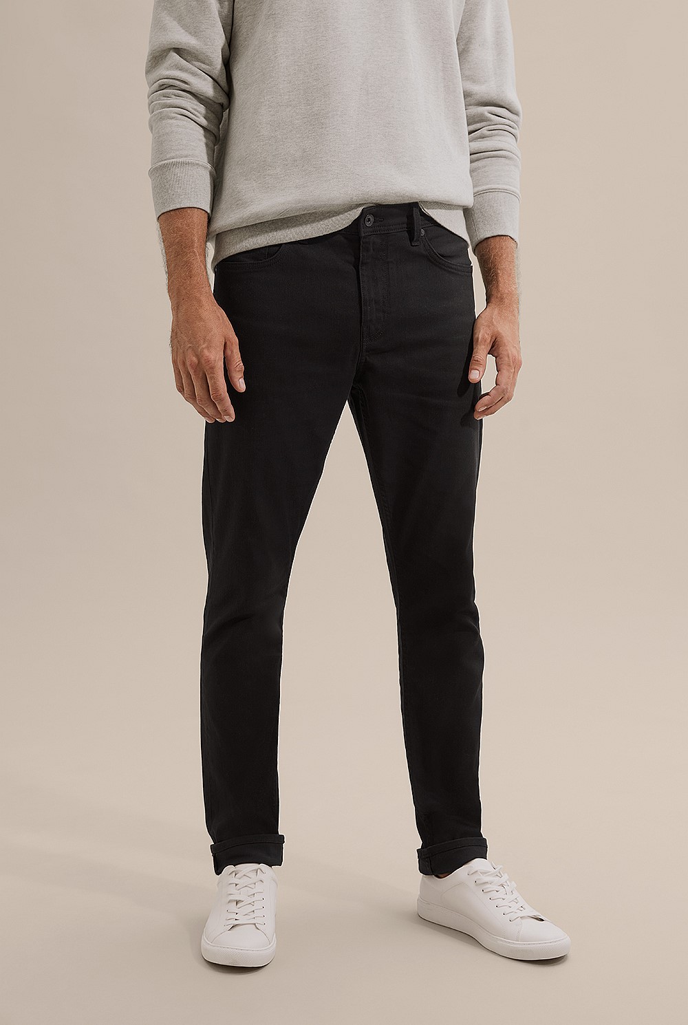 Slim Fit Black Jean