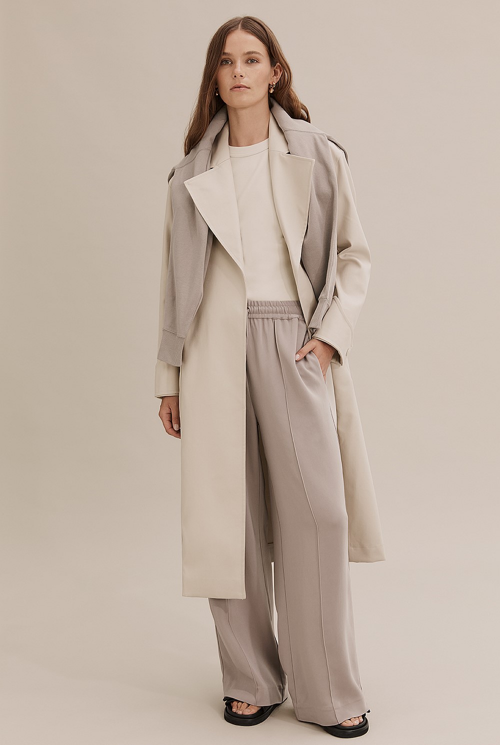Seam Detail Trench Coat