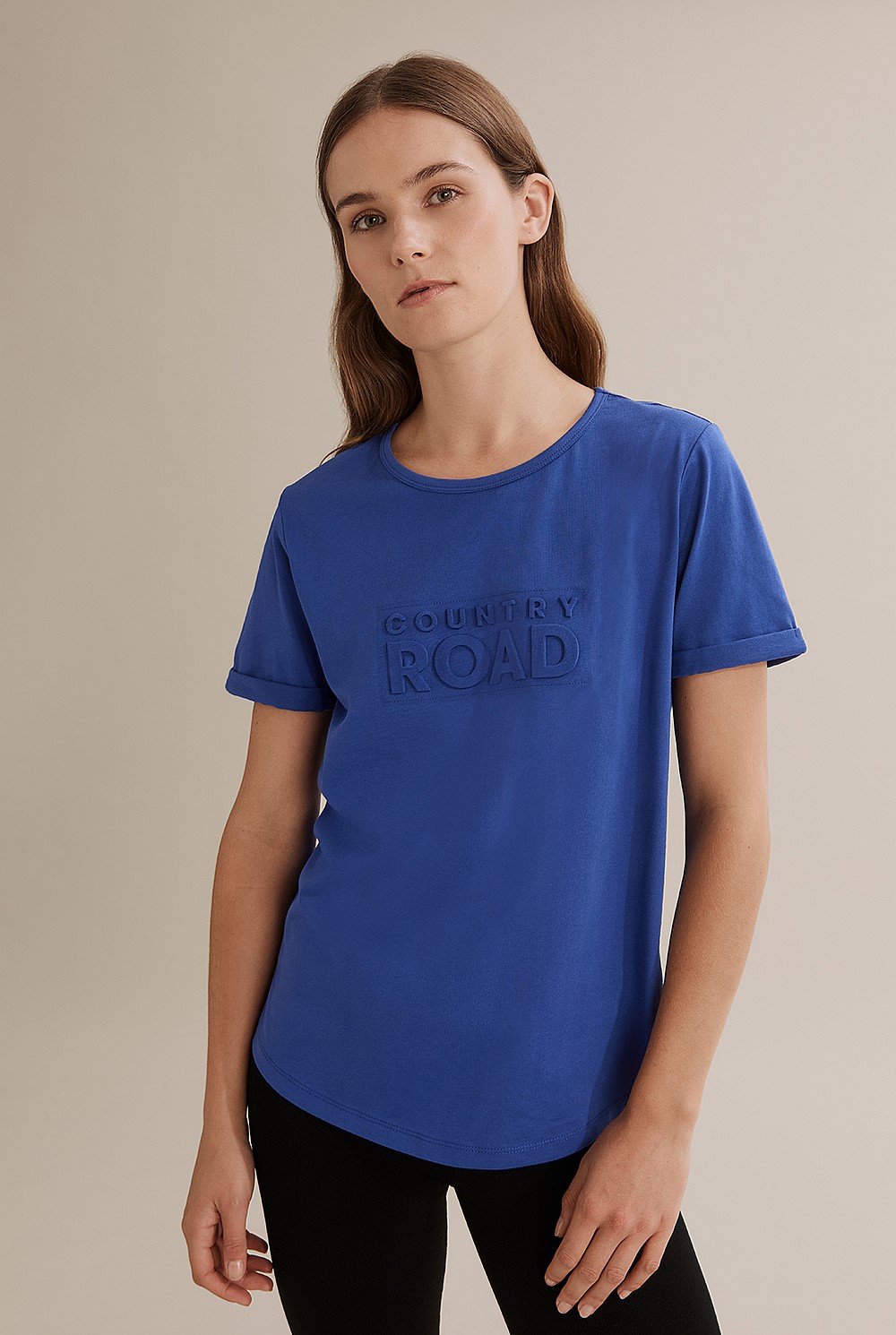 Cotton Modern Embossed T-Shirt