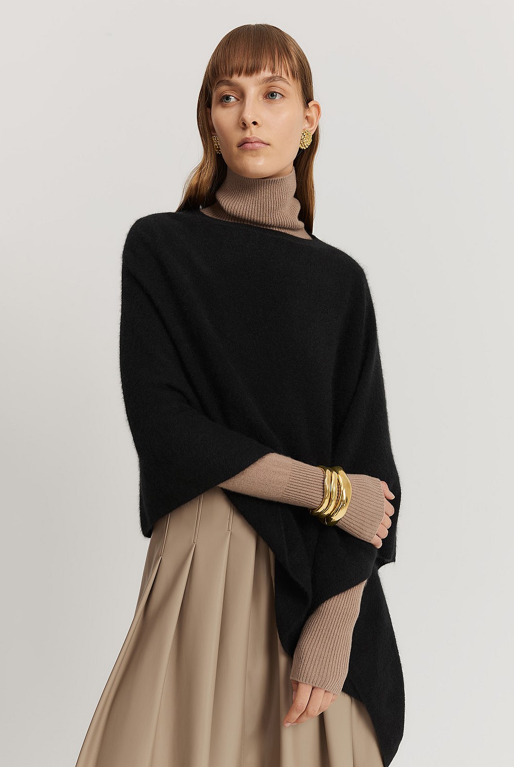 Brushed GCS-certified Cashmere Wrap