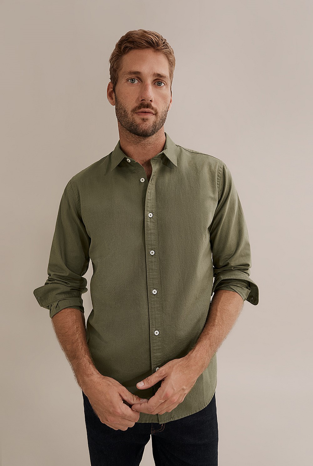 Regular Fit Twill Shirt