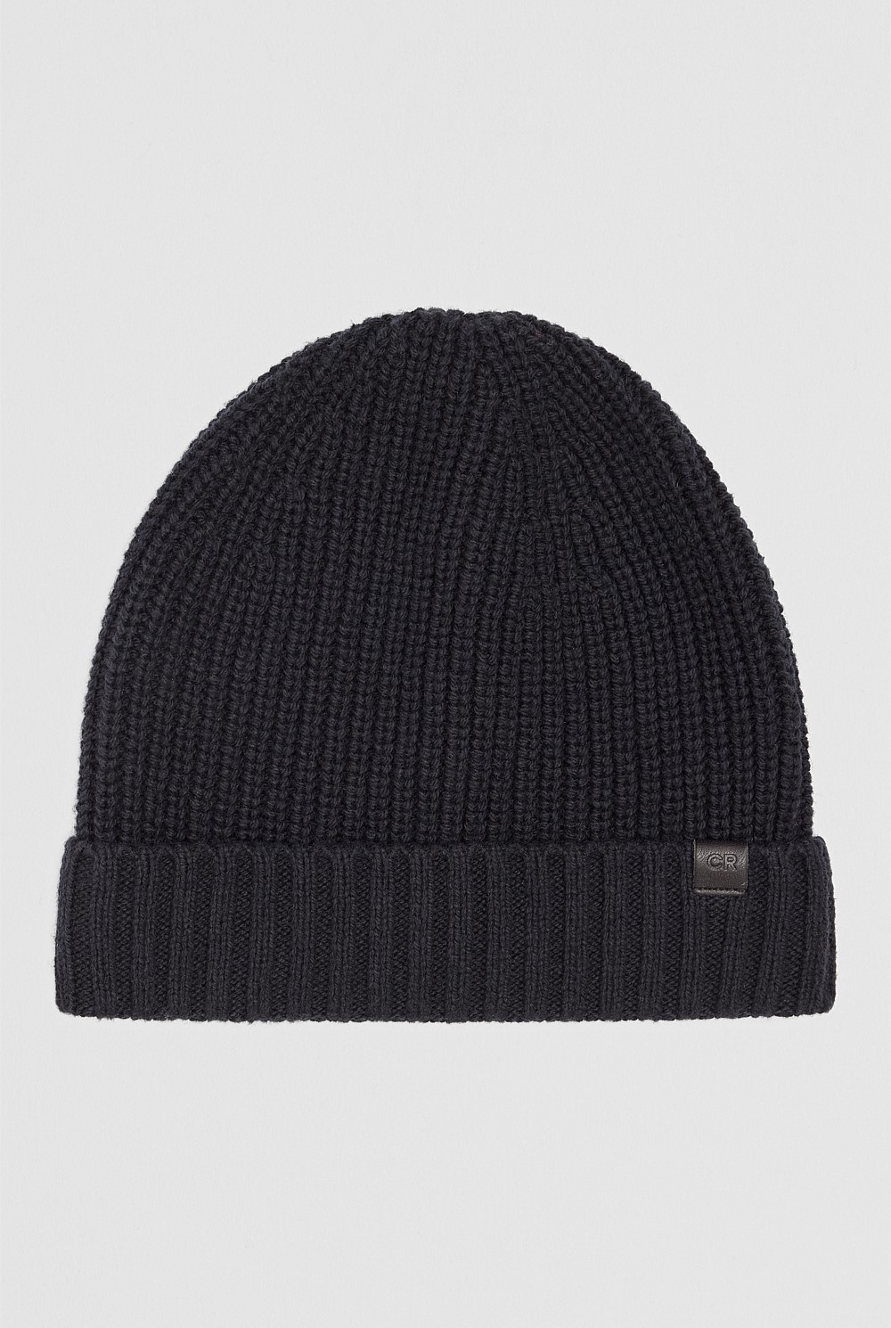 Cotton Blend Rib Beanie
