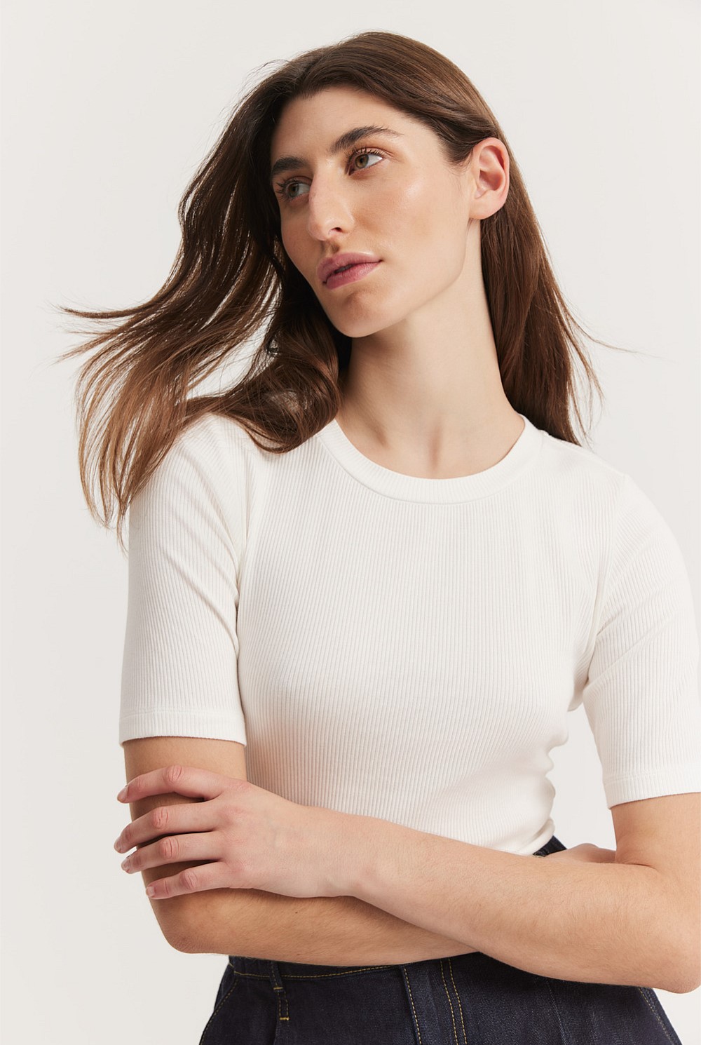 Fitted Rib T-Shirt