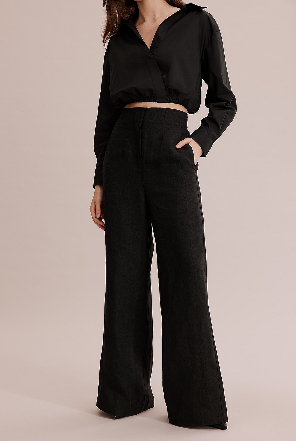 Organically Grown Linen Wide Leg Pant