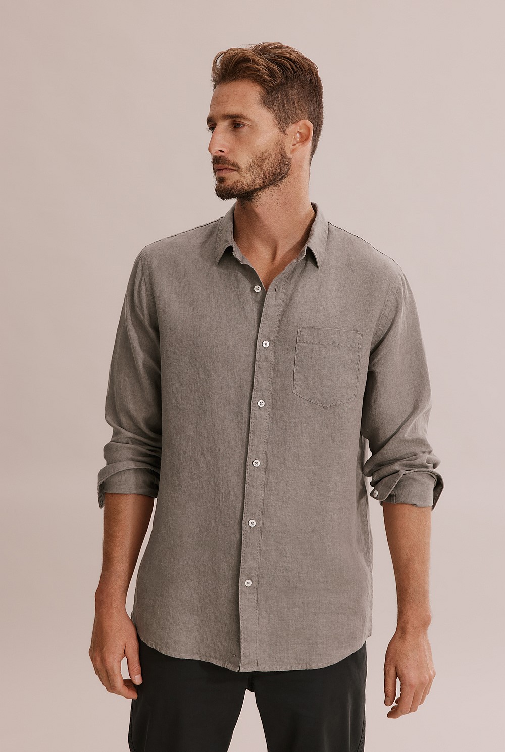 Regular Fit Linen Shirt