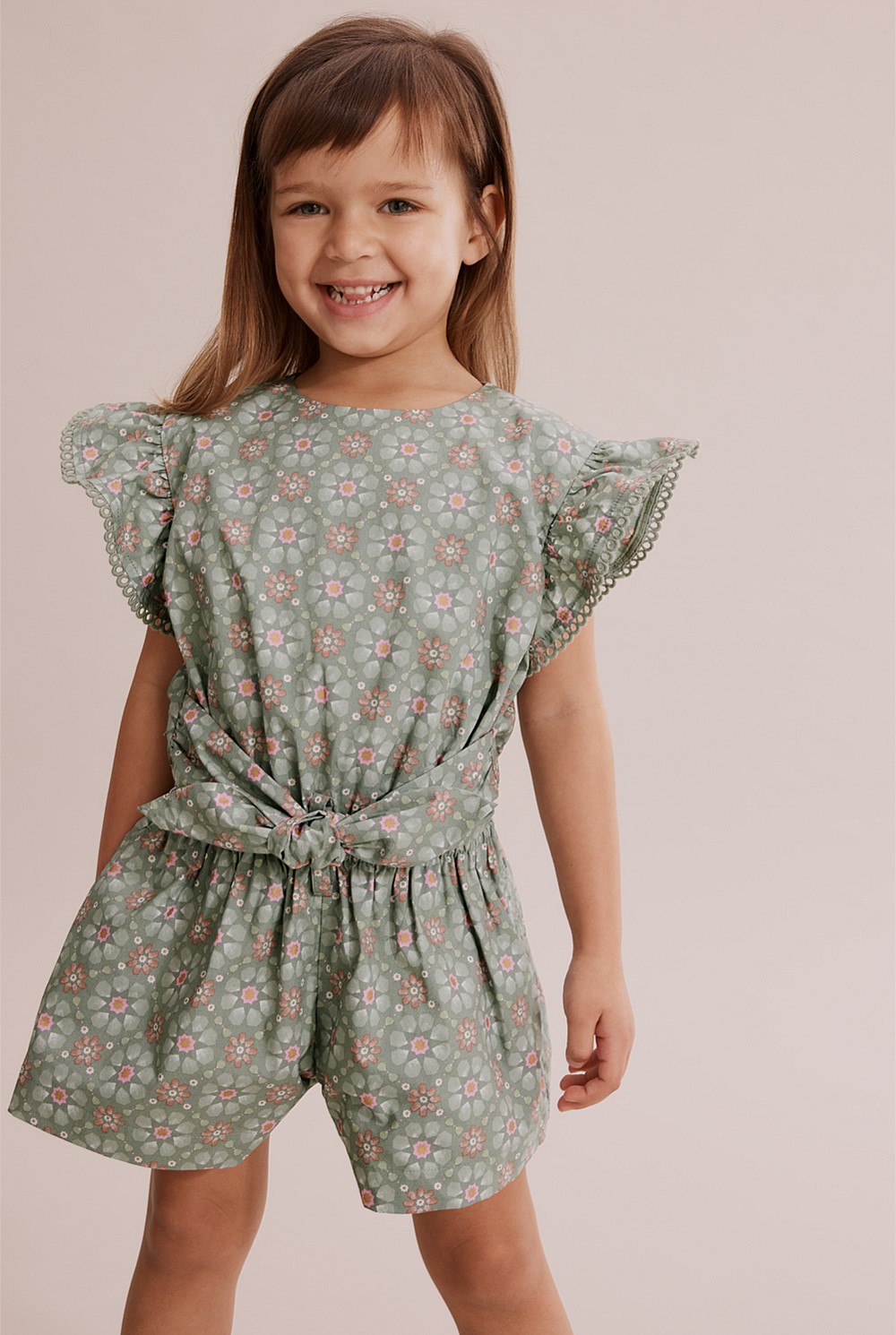 Mosaic Tie Jumpsuit