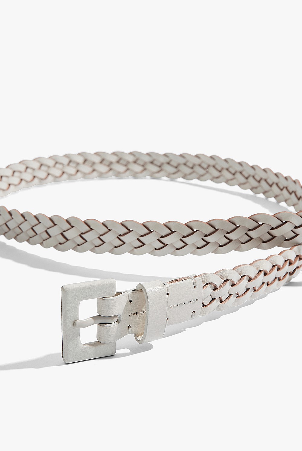 Thin Weave Leather Belt