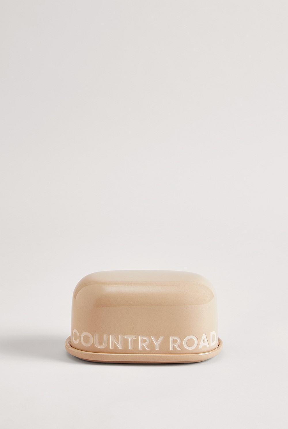 Logo Stoneware Butter Dish