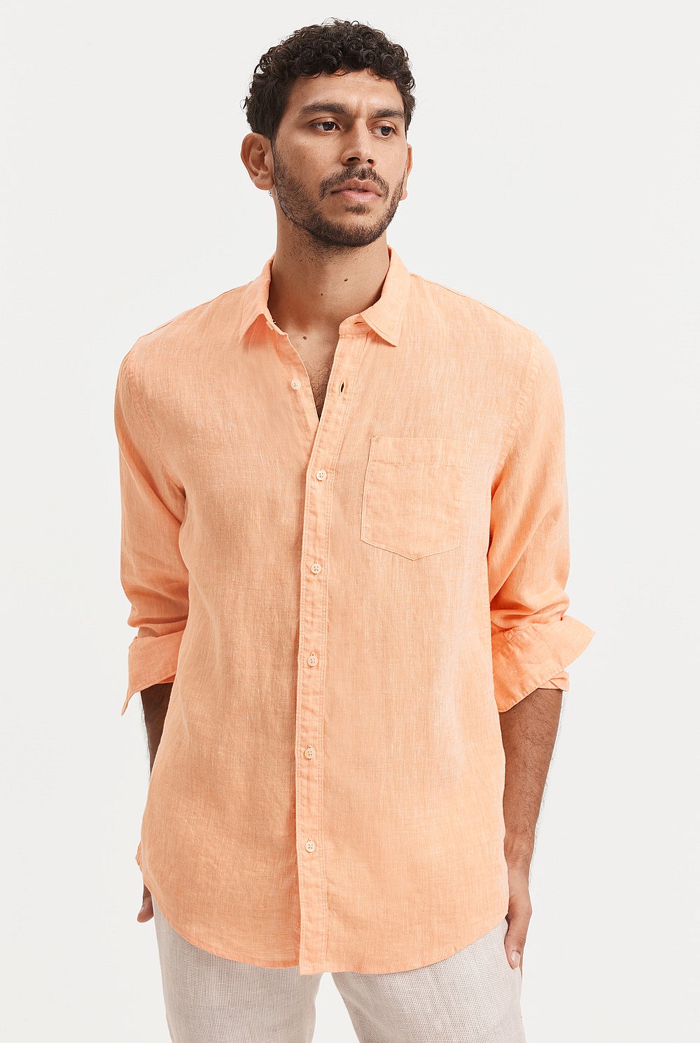 Regular Fit Linen Shirt