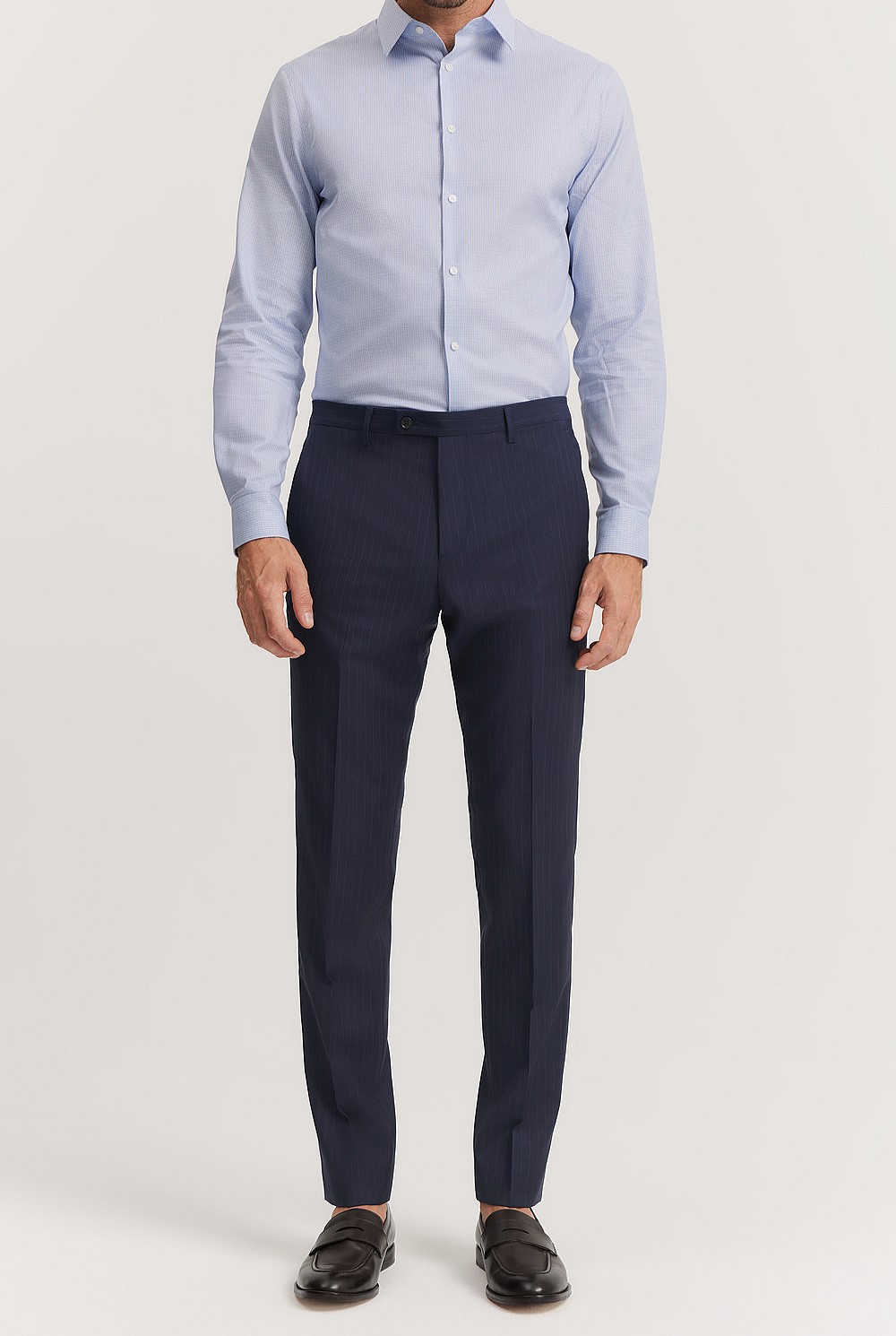 Slim Fit Pinstripe Travel Pant