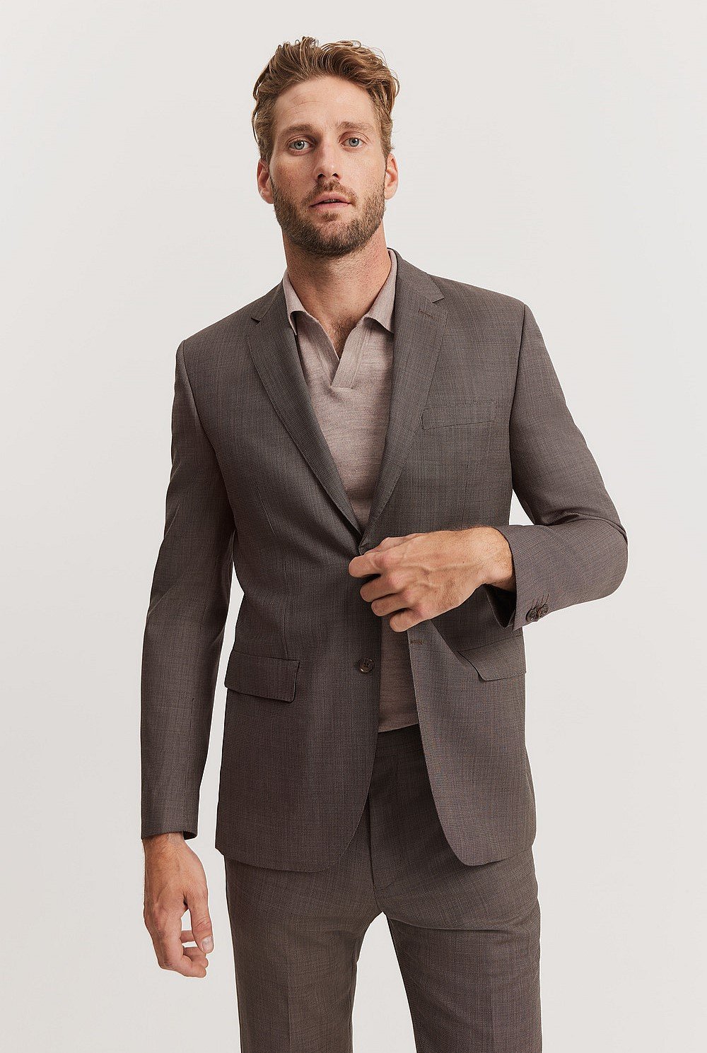 Slim Fit Textured Travel Jacket