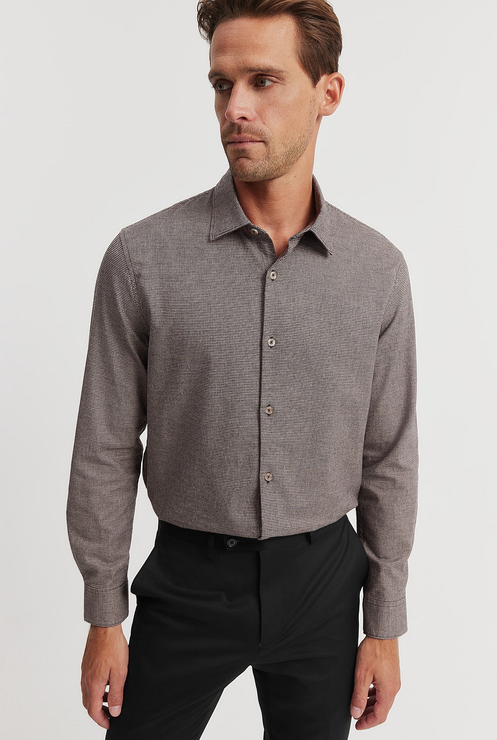 Tailored Fit Puppytooth Shirt