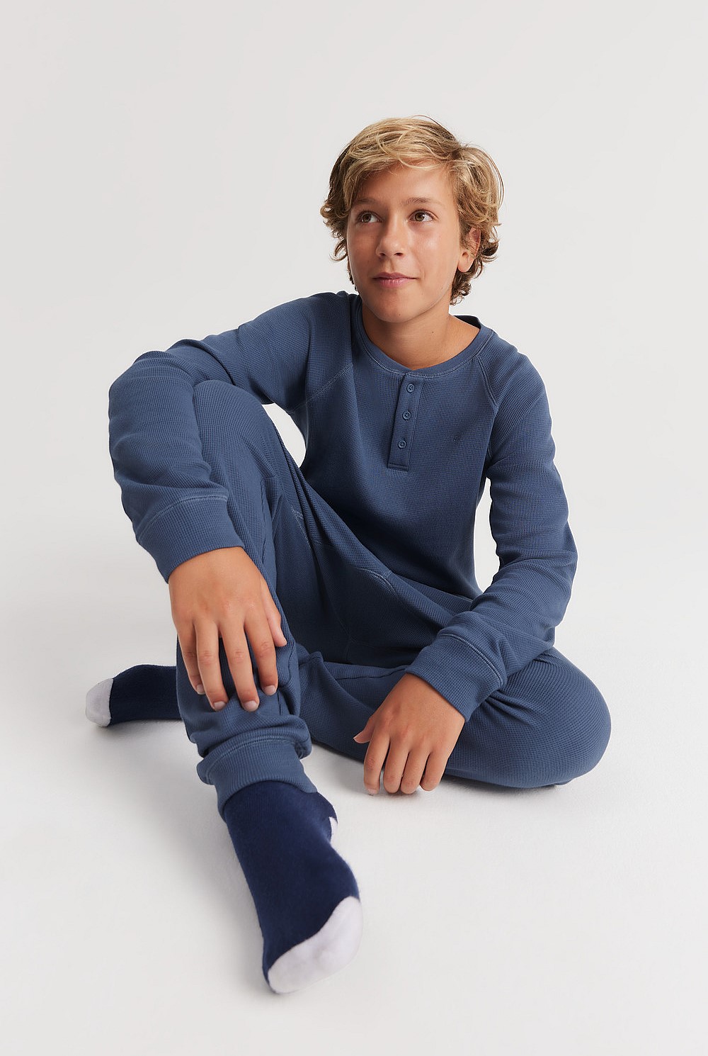 Teen Recycled Cotton Waffle Pyjama Set