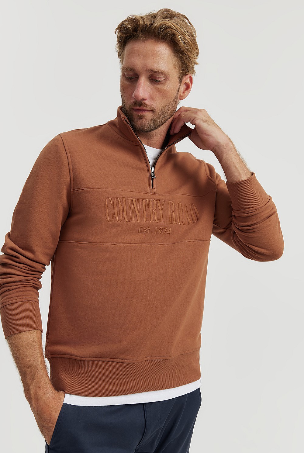Australian Cotton Half Zip Heritage Sweat
