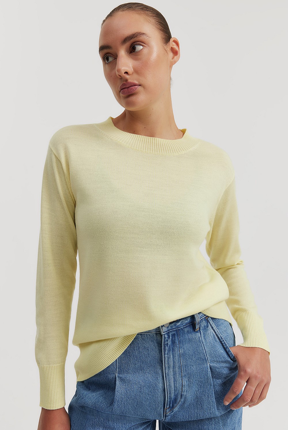 Australian Merino Wool Crew Neck Knit