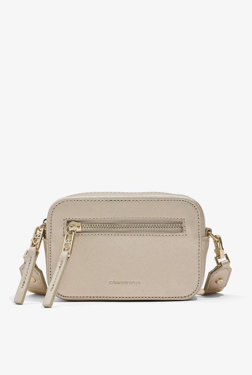 Recycled Polyester Blend Logo Crossbody Bag