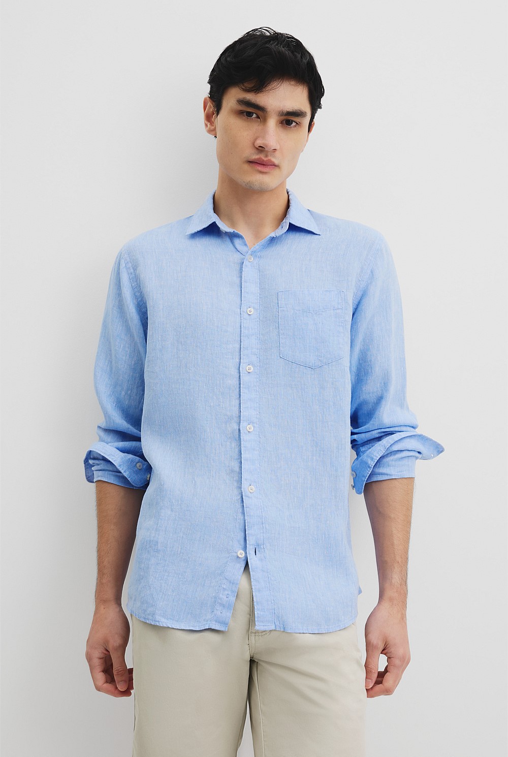 Regular Fit Organically Grown Linen Shirt