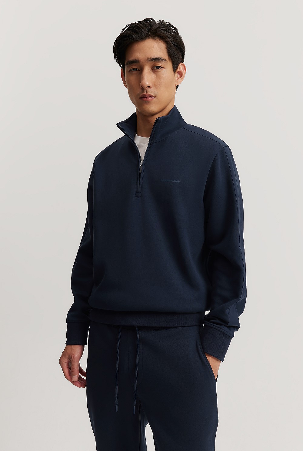 Double Knit Half Zip Knit