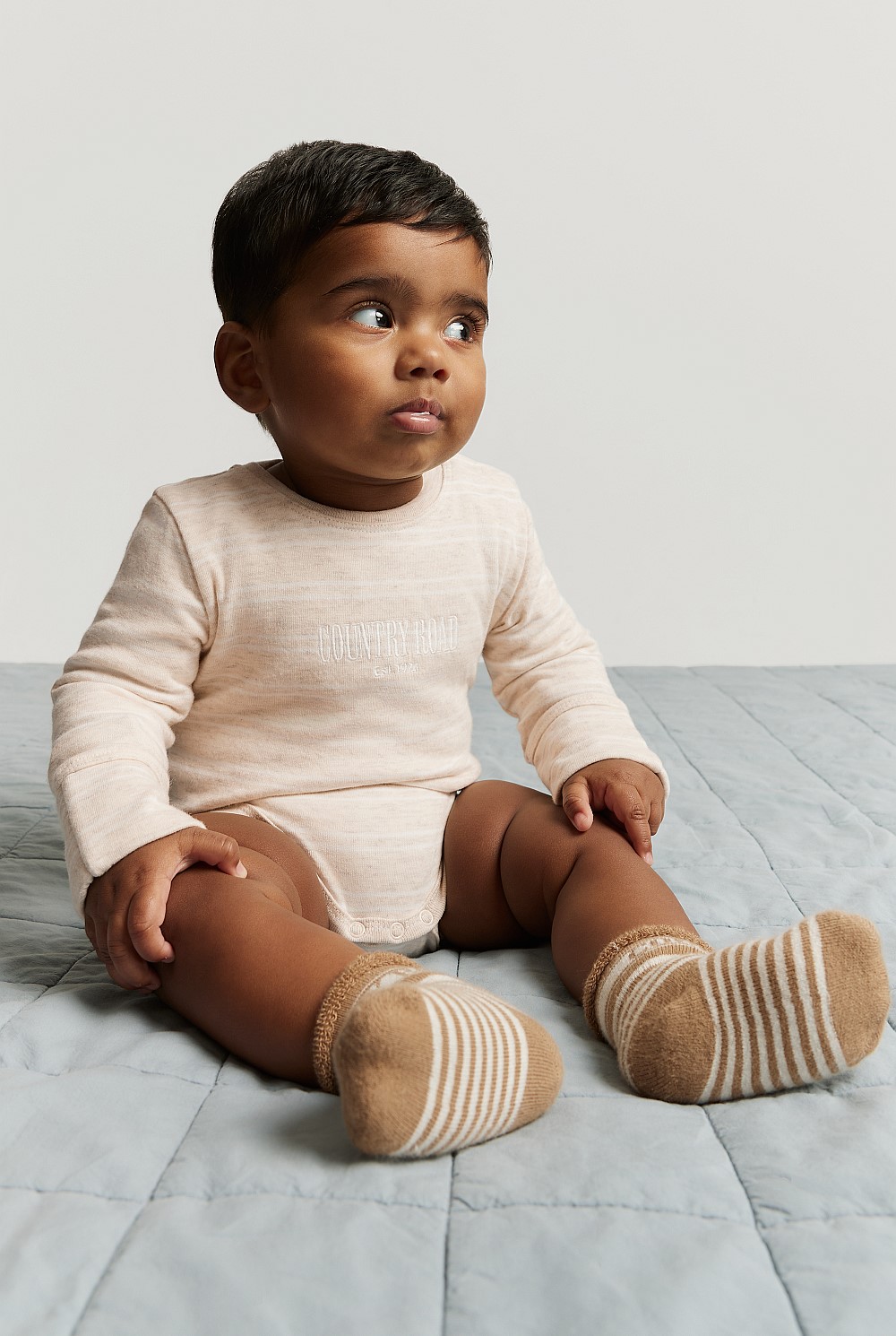 Organically Grown Cotton Heritage Long Sleeve Bodysuit