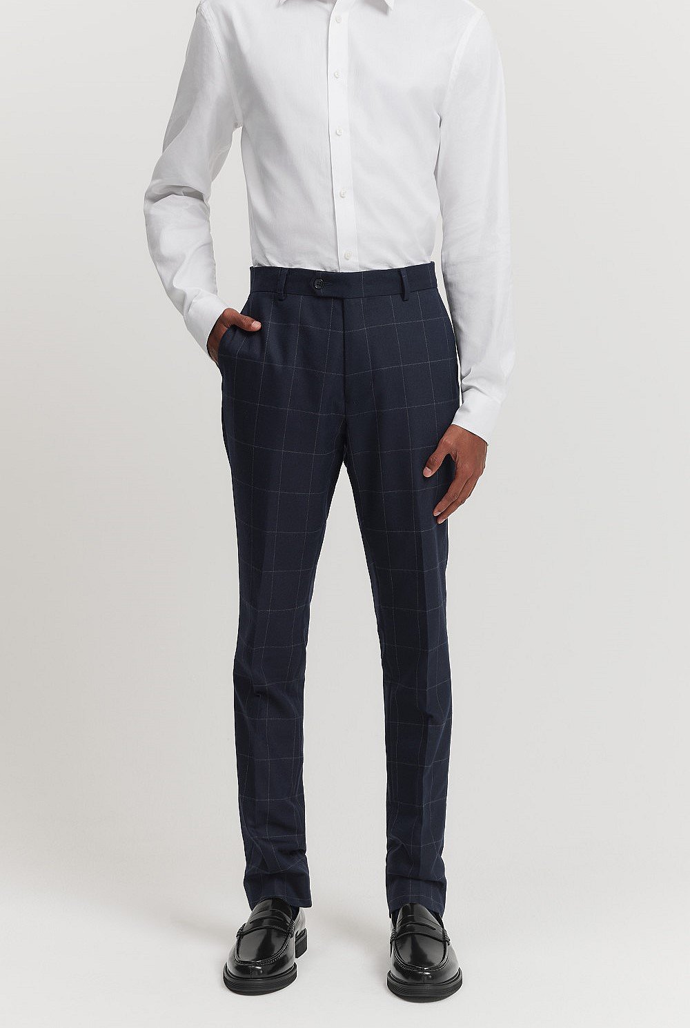 Cotton Wool Check Pant