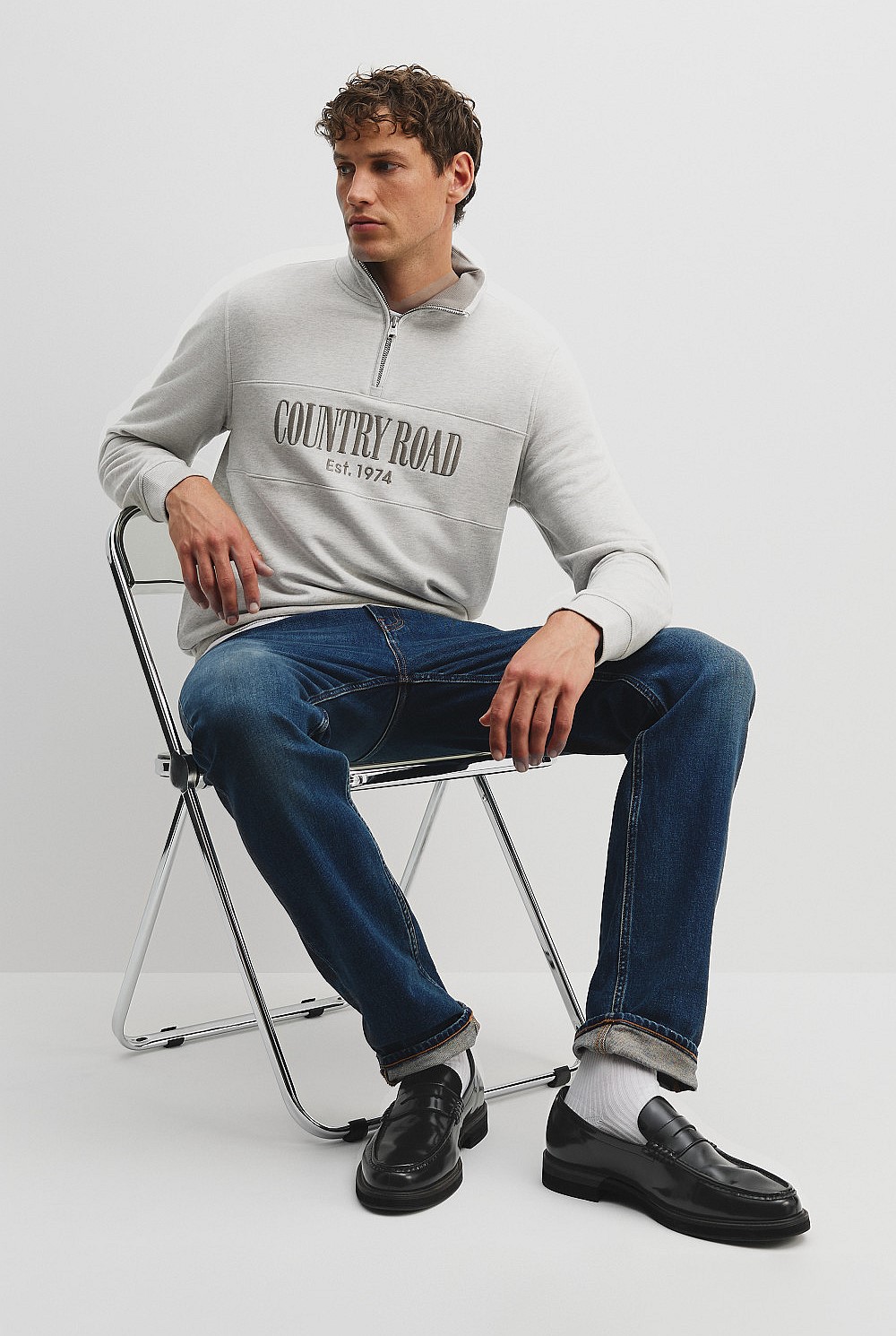 Verified Australian Cotton Half Zip Heritage Sweat