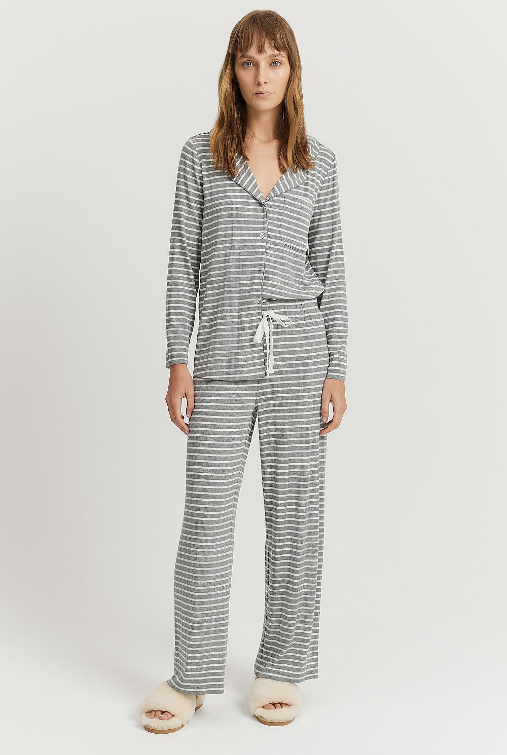 Stripe Wide Leg Pyjama Pant