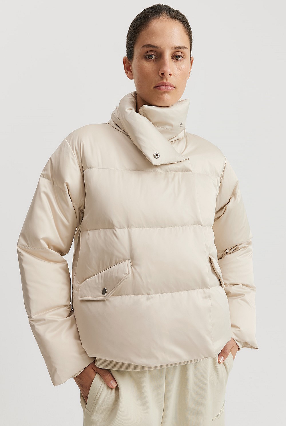Polyester Relaxed Puffer Jacket