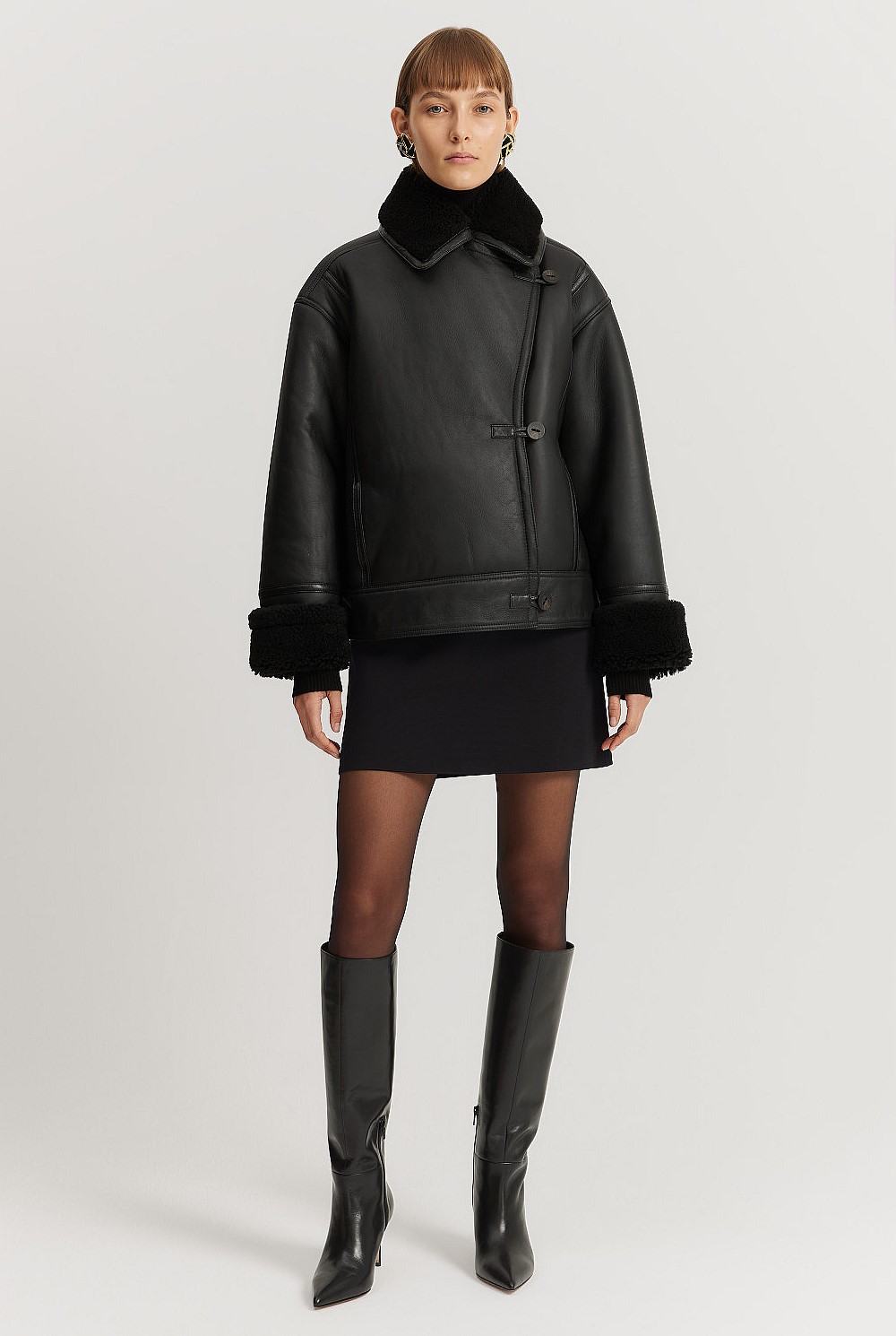 Leather Shearling Jacket