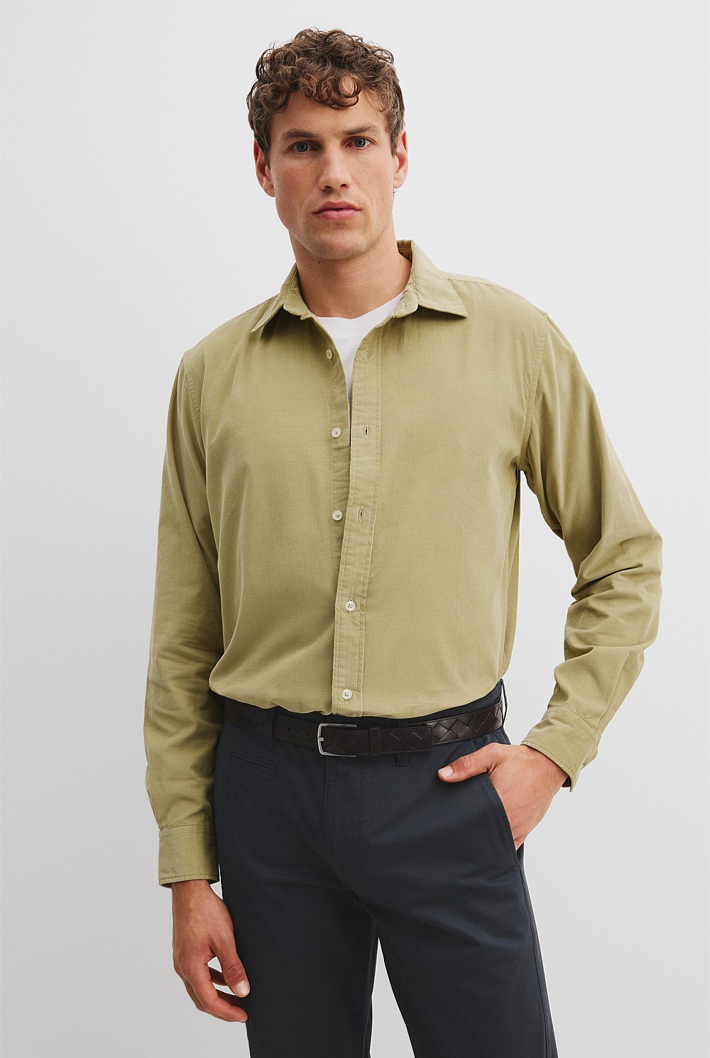 Regular Fit Corduroy Shirt