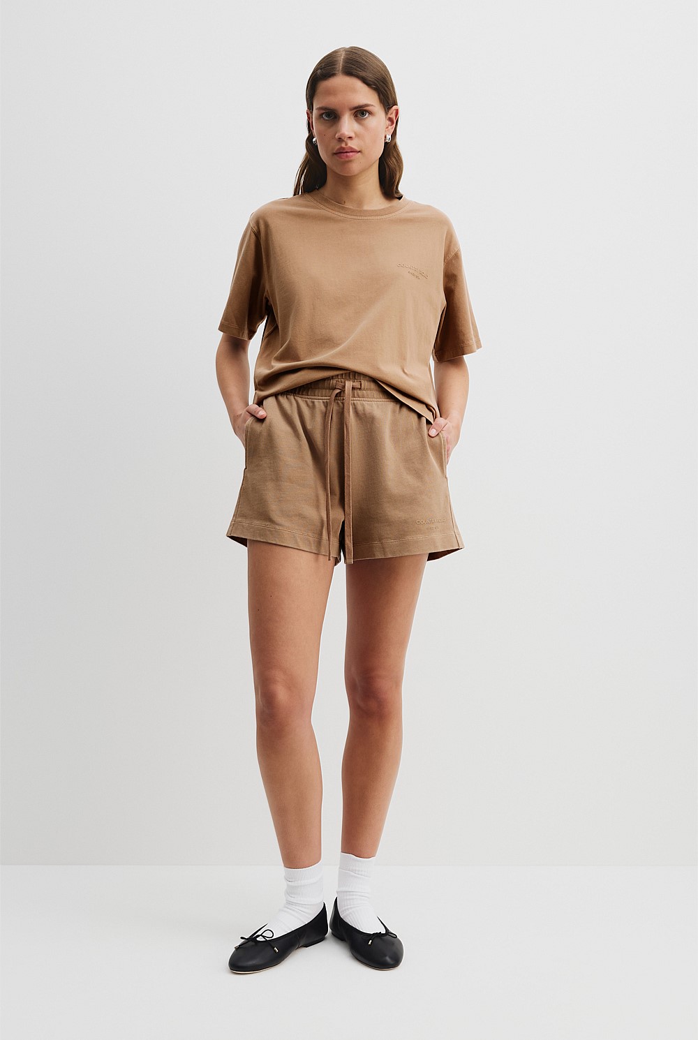 Cotton Washed Jersey Short
