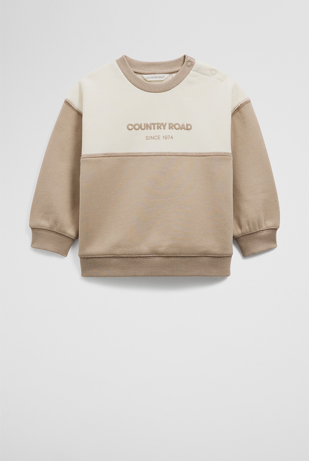 Australian Cotton Spliced Logo Sweat