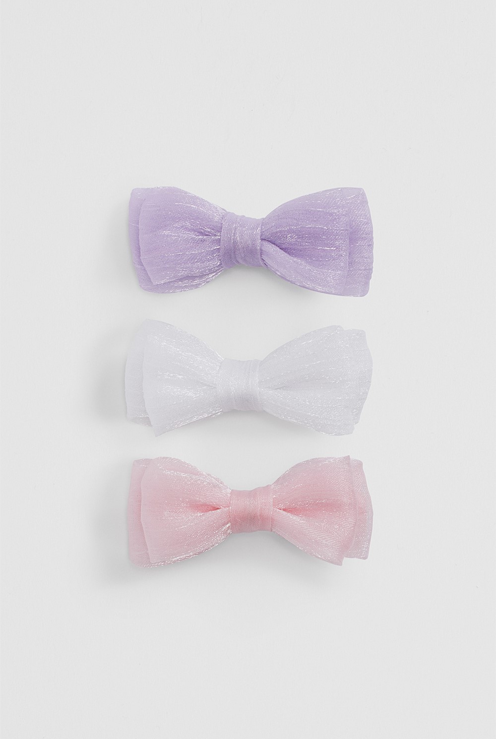 Shimmer Bow Pack of 3